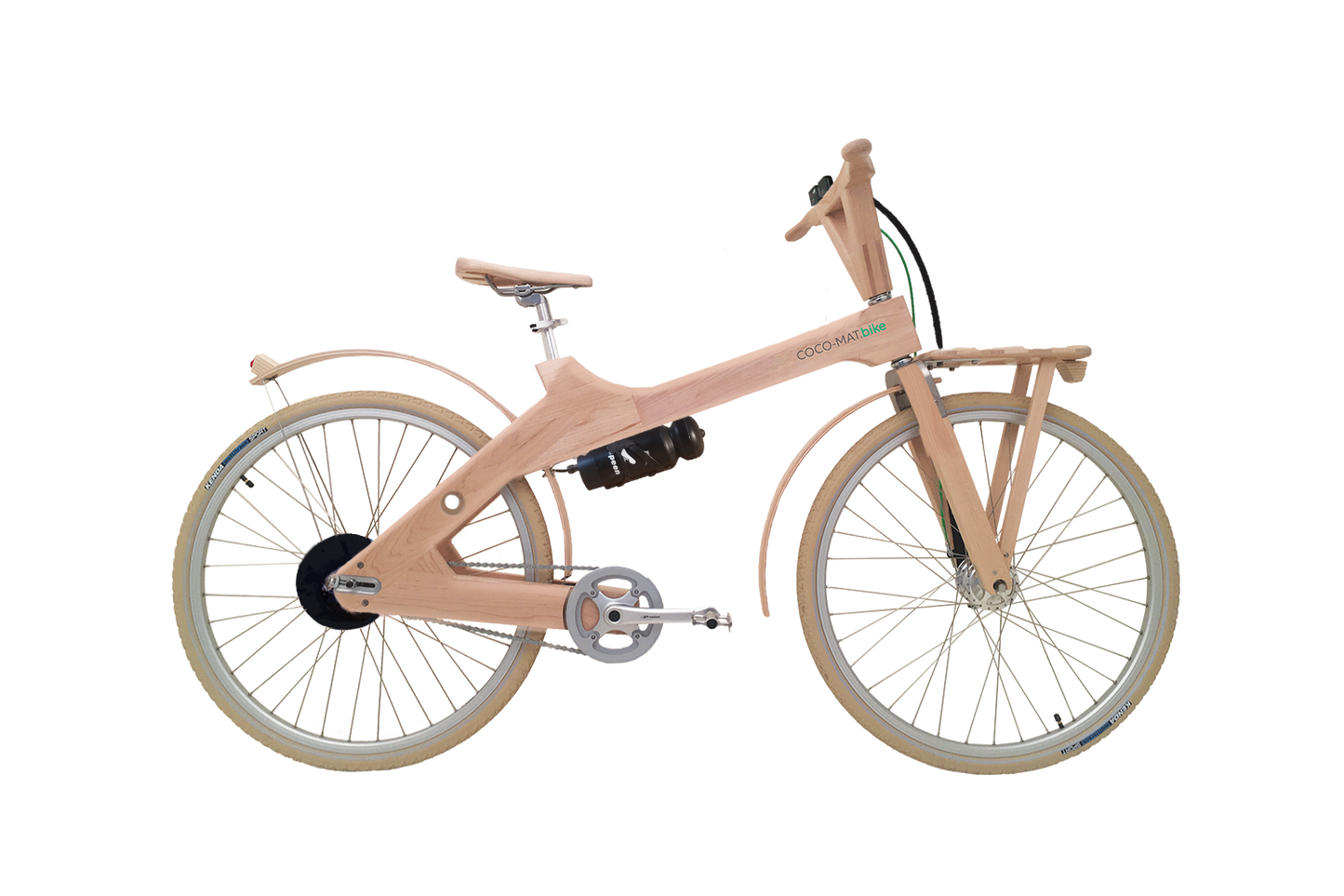 ODYSSEUS 28" ELECTRIC BIKE: A revolutionary city bike for everyone- ergonomic design, handcrafted, wooden