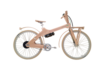 ODYSSEUS 28" ELECTRIC BIKE: A revolutionary city bike for everyone- ergonomic design, handcrafted, wooden