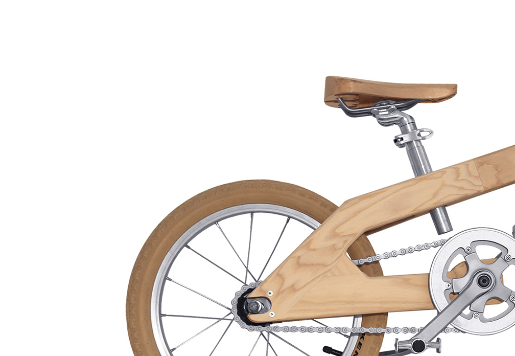 TELEMACHUS KIDS 20" - A revolutionary city bike for everyone- ergonomic design, handcrafted, wooden