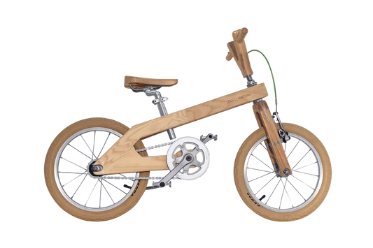 TELEGONUS KIDS 16" - A revolutionary city bike for everyone- ergonomic design, handcrafted, wooden